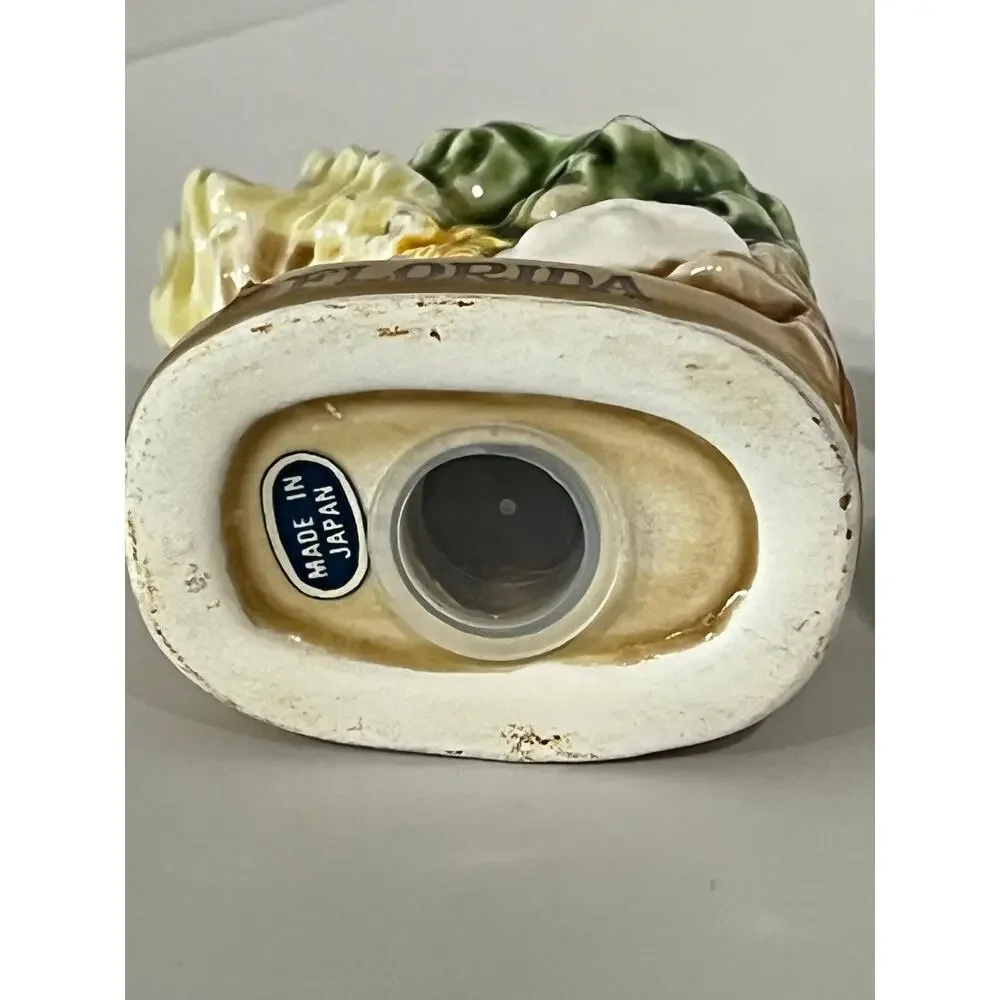 Vintage Florida Seashell Salt Pepper Shakers Made in Japan Coastal‎ Beach Decor